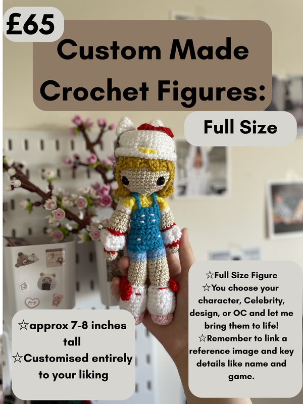 Custom Made Crochet Figures - Full Size