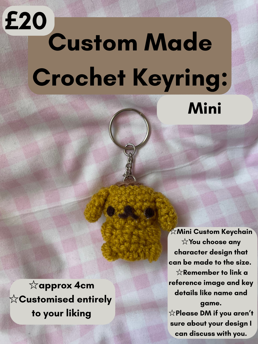 Custom Made Crochet Keyring - Mini