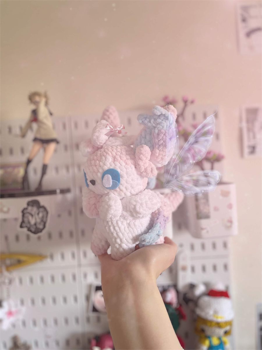 Poke Pink Fairy Cat Plushie