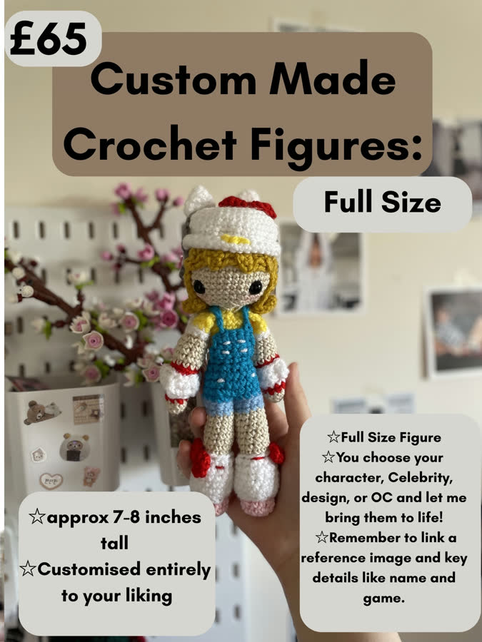 Custom Made Crochet Figures - Full Size