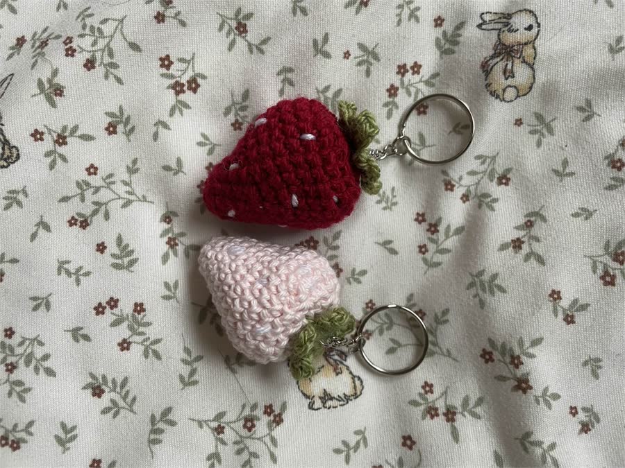 Strawberry Keychain